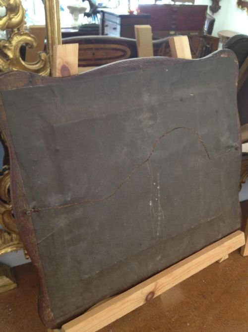 LOVELY PAIR OF MARQUETRY INLAID WALL MIRRORS View V