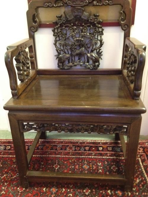 CHINESE HARDWOOD (PADOUK) ARMCHAIR View V