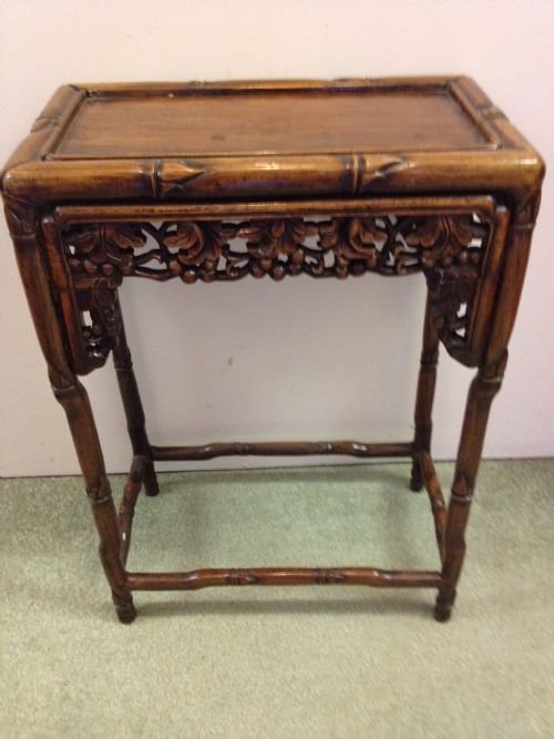 fig 1. CHINESE HARDWOOD (PADOUK) SMALL TABLE / STAND