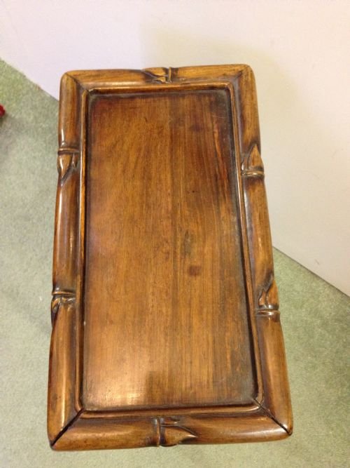 CHINESE HARDWOOD (PADOUK) SMALL TABLE / STAND View IV