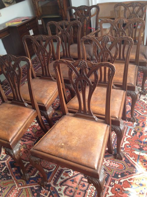 fig 1. SUPERB QUALITY SET OF 8 WARING AND GILLOW MAHOGANY DINING CHAIRS
