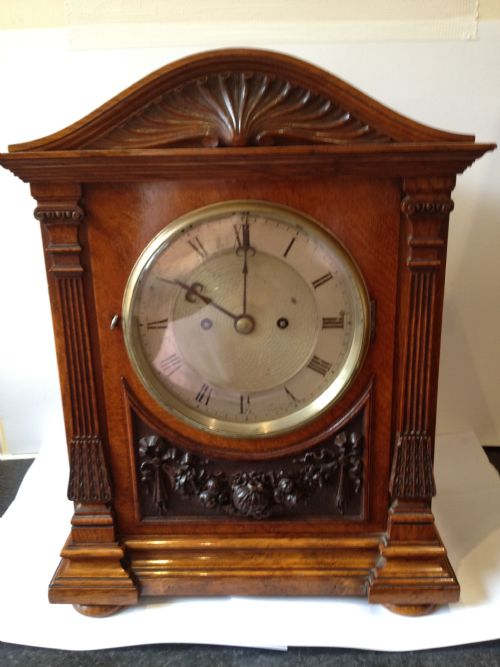Magnificent Twin Fusee Bracket Clock Webster London