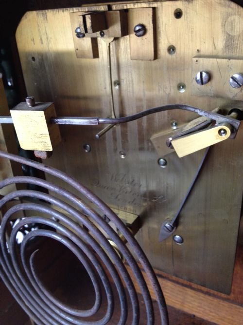 fig 3. MAGNIFICENT TWIN FUSEE BRACKET CLOCK WEBSTER LONDON