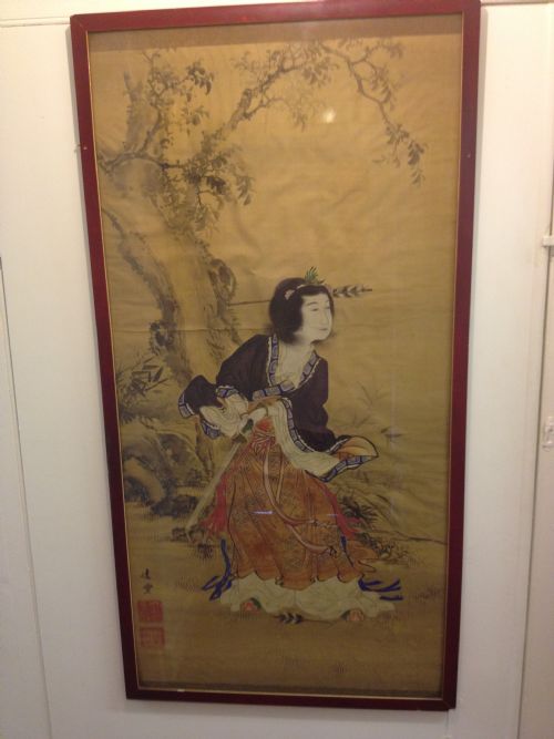 Japanese Oriental Painting on Silk