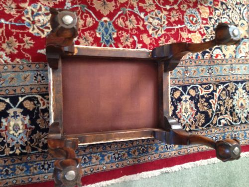 1920'S WALNUT CABRIOLE LEG STOOL View IV