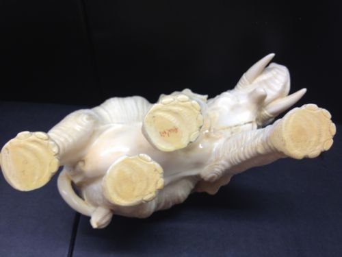 HUGE MAGNIFICENT JAPANESE TOKYO SCHOOL IVORY ELEPHANT MEIJI PERIOD 1868-1912 View V
