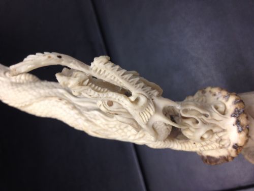 SUPERB QUALITY CHINESE CANTONESE CARVED ANTLERS View II