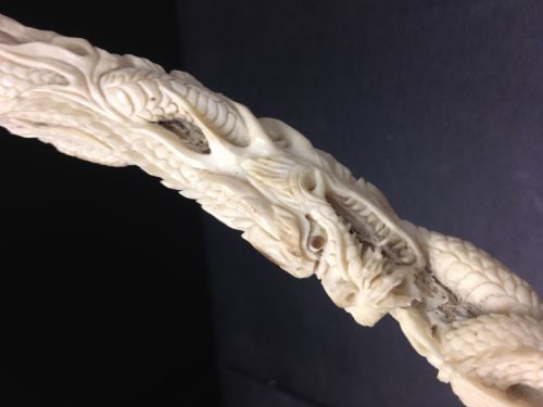 SUPERB QUALITY CHINESE CANTONESE CARVED ANTLERS View V