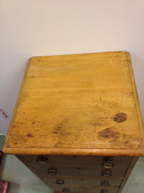 HEAL AND SONS LONDON VICTORIAN PINE CHEST View III