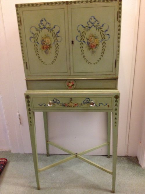 Edwardian Painted Dressing or Side Cabinet