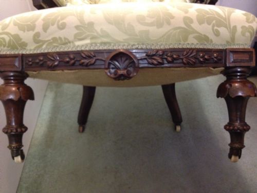 SUPERB QUALITY VICTORIAN WALNUT ARMCHAIR View III