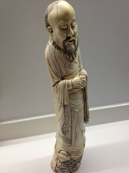 Massive 19th Century Chinese Ivory Figure of Luohan