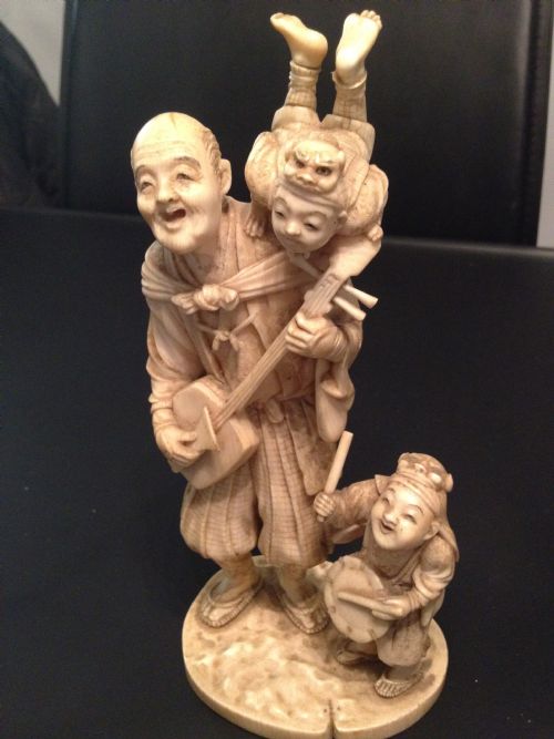 Stunning Japanese Ivory Okimono Meiji Period 1868-1912