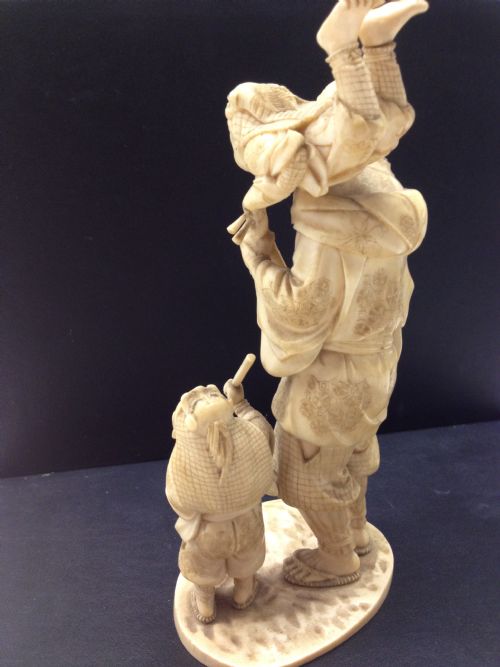 STUNNING JAPANESE IVORY OKIMONO MEIJI PERIOD 1868-1912 View IV