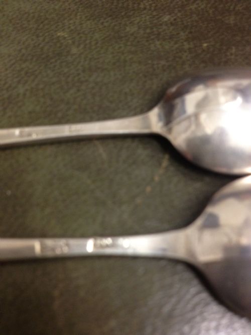 SET OF 6 18TH CENTURY SILVER TEASPOONS THOMAS WALLIS 1765 View IV