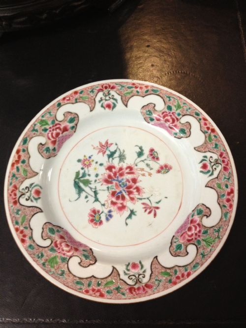 18th Century Chinese Famille Rose Plate