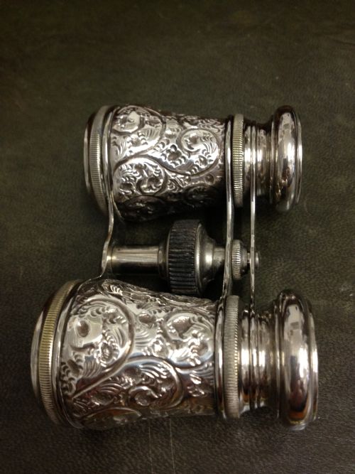 VICTORIAN SILVER OPERA THEATRE GLASSES 1896 View IV