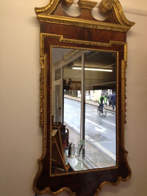 1/2 Price !!! George II Burr Wood Gilded Pier Mirror