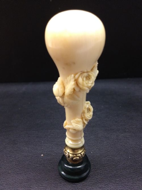 Fabulous Quality Ivory and Agate Desk Seal