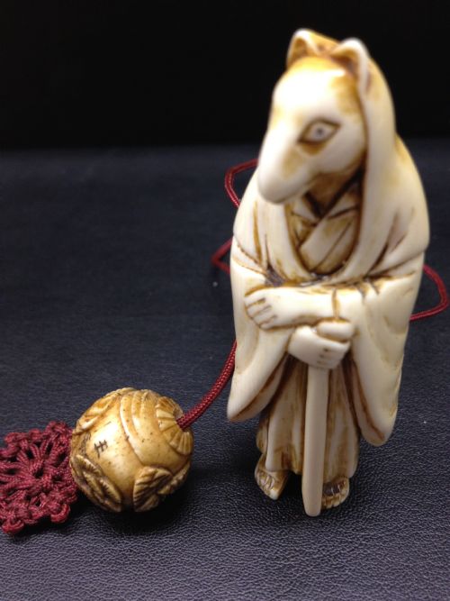 Japanese Ivory Netsuke and Ojime Meiji Period 1868-1912