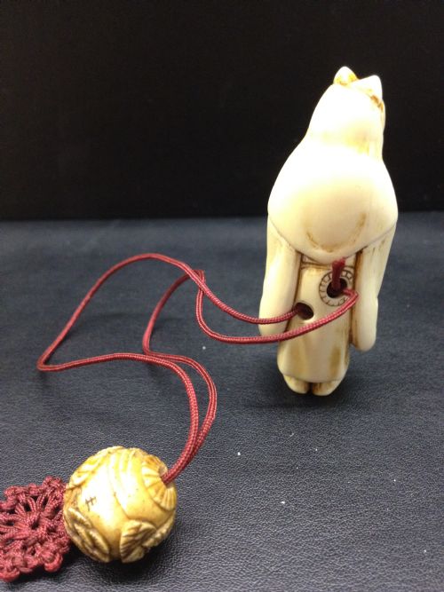 JAPANESE IVORY NETSUKE AND OJIME MEIJI PERIOD 1868-1912 View II