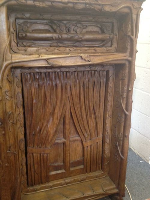 £4000 OFF !!IMPORTANT EUROPEAN ART NOUVEAU CABINET ( MANNER OF ANTONIO GAUDI ) View IV
