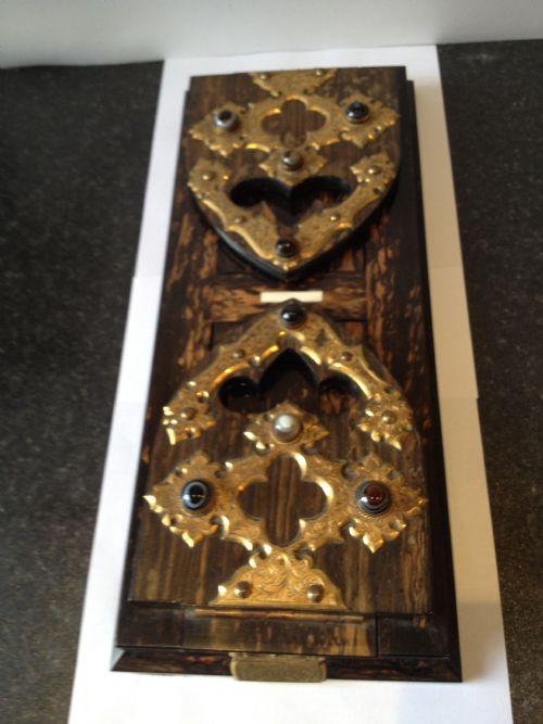 Large Corromandel/brass Betjemans Bookslide