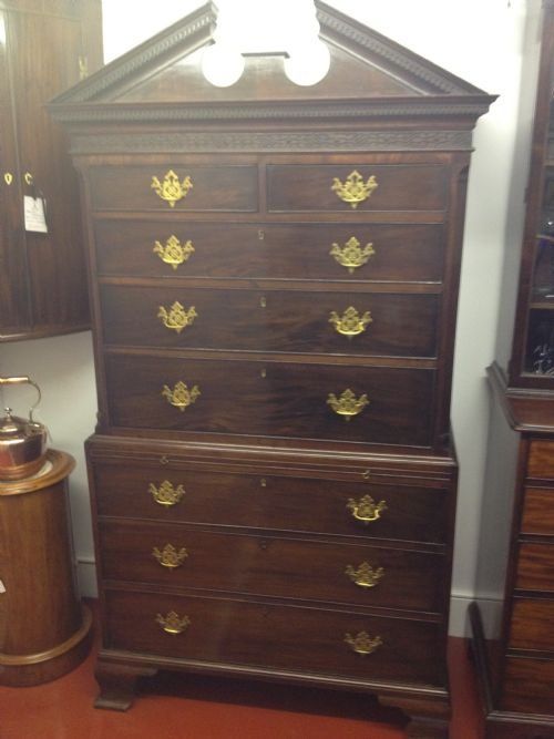 Small 18th Century Mahogany Chest on Chest Tallboy