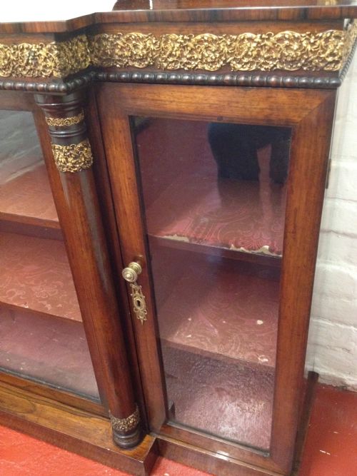 REGENCY ROSEWOOD CHIFFONIER BOOKCASE View IV