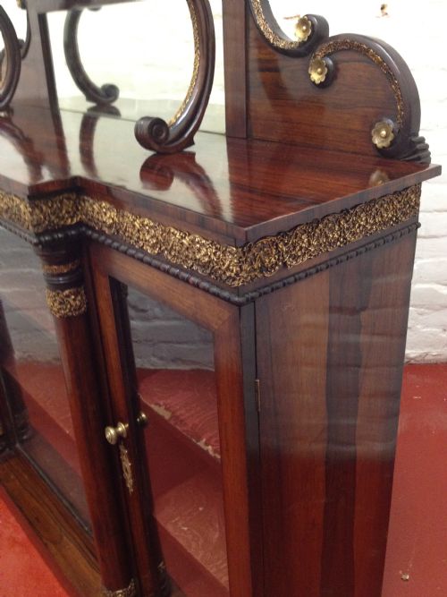 REGENCY ROSEWOOD CHIFFONIER BOOKCASE View V