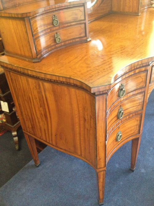 fig 1. FINEST QUALITY MAPLE & CO SATINWOOD DRESSING TABLE