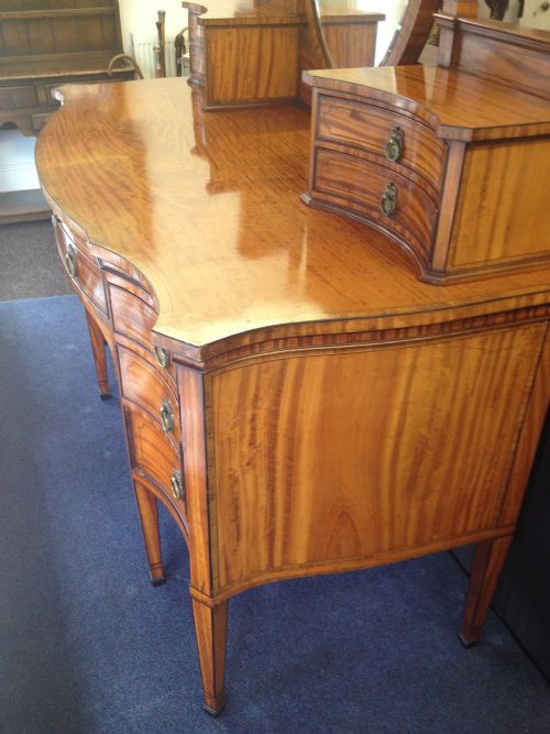 FINEST QUALITY MAPLE & CO SATINWOOD DRESSING TABLE View V