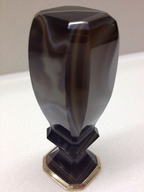 Stunning Gold Mounted Agate Desk Seal