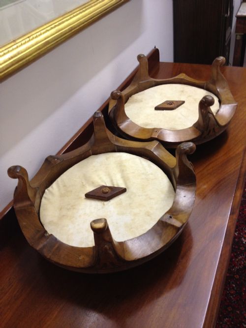 PAIR OF VICTORIAN WALNUT FOOT STOOLS View V