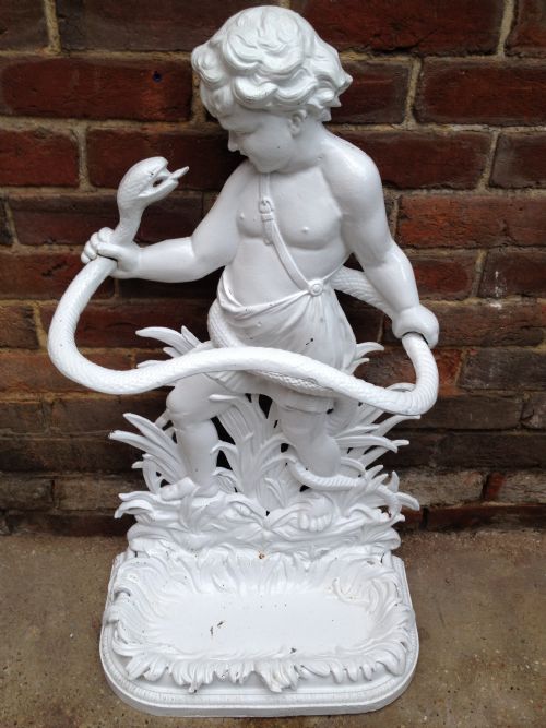 Unusual Victorian Cast Iron Stick Stand