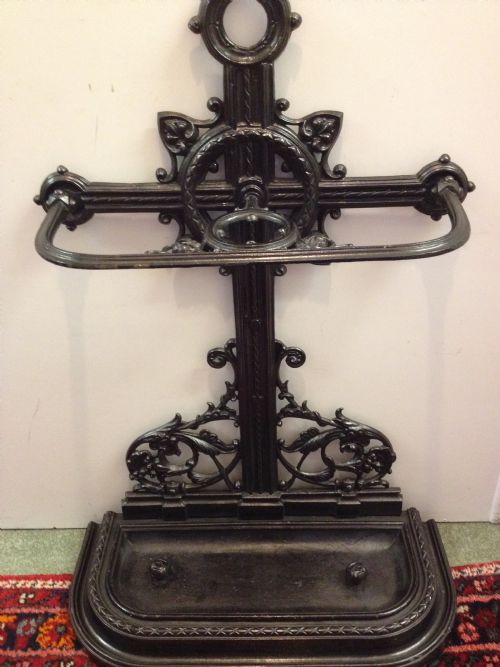 Superb Victorian Cast Iron Stick Stand
