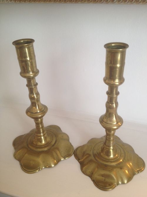 Pair of Early 18th Century Candlesticks