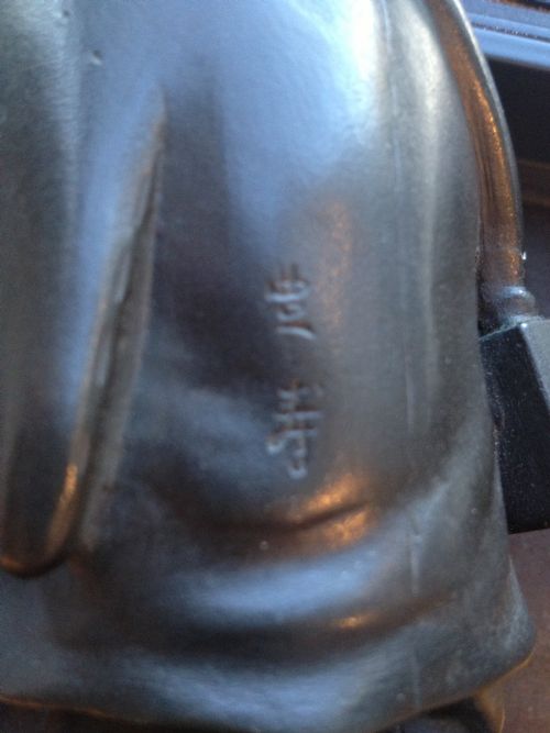 SUPERB JAPANESE BRONZE OKIMONO NIGHT WATCHMAN SIGNED MEIJI 1868-1912 View VIII