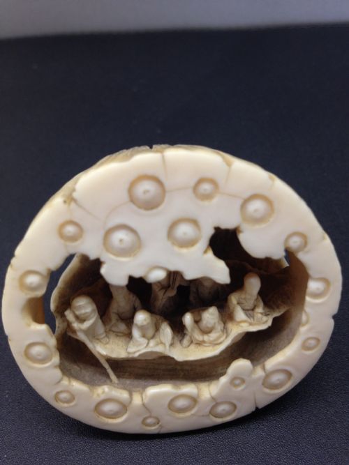 fig 1. SUPER QUALITY JAPANESE IVORY OKIMONO MEIJI PERIOD 1868-1912