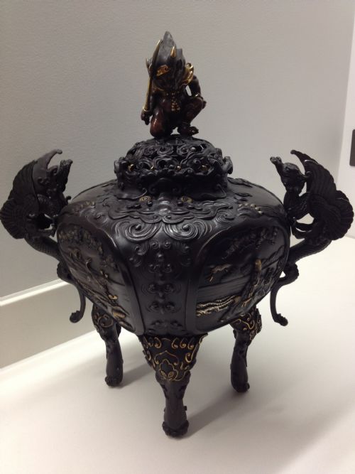 Magnificent Large Japanese Mixed Metal Bronze Koro Meiji Period 1868-1912
