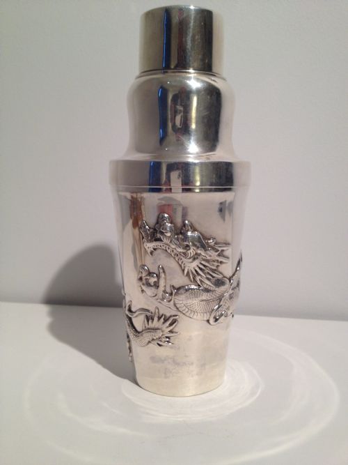 fig 1. FANTASTIC CHINESE SILVER DRINKS SET BY WAN HING