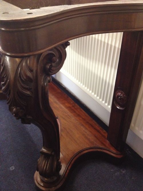 SUPER QUALITY VICTORIAN MAHOGANY CONSUL TABLE View IV