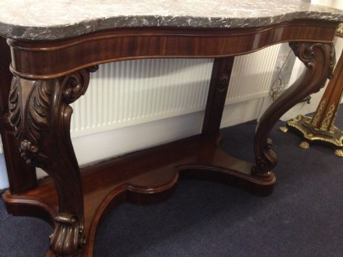 SUPER QUALITY VICTORIAN MAHOGANY CONSUL TABLE View VIII