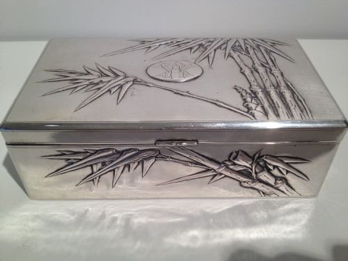 Fabulous Chinese Silver Cig/cigar Box by Zee Wo