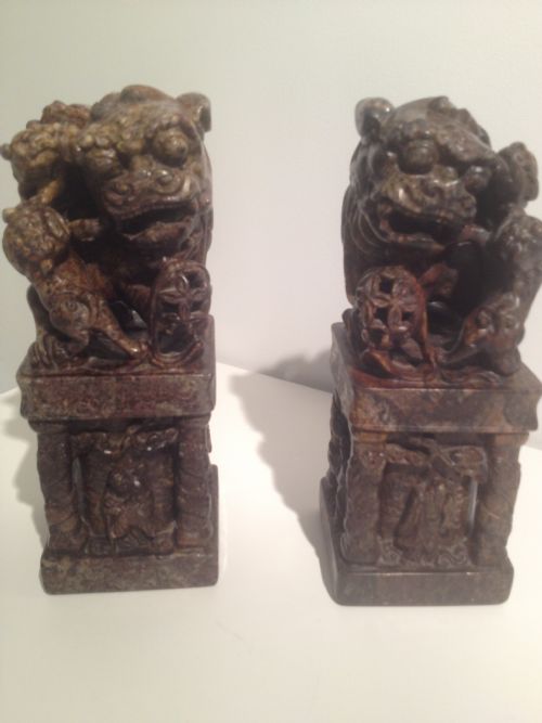 Large Pair of 19th Century Chinese Stone Seals