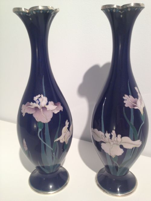 Fantastic Japanese Cloisonne Vases Hirosuke Gonda 1865-1937