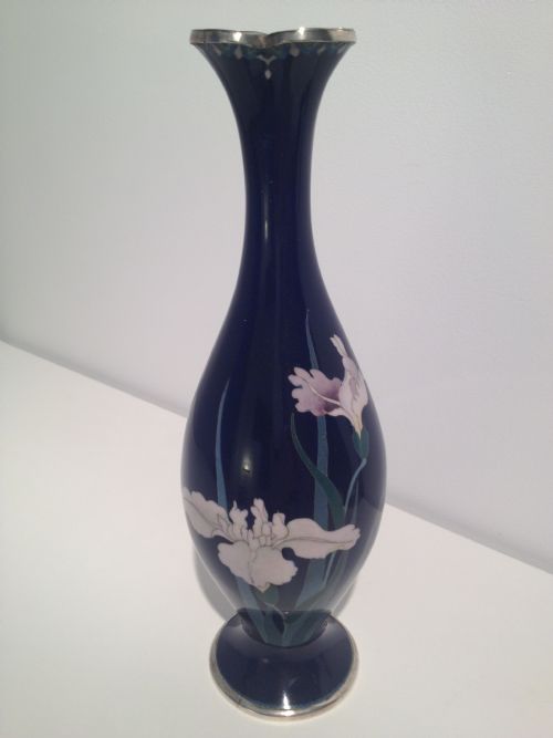 fig 1. FANTASTIC JAPANESE CLOISONNE VASES HIROSUKE GONDA 1865-1937