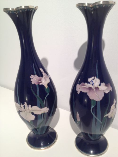 FANTASTIC JAPANESE CLOISONNE VASES HIROSUKE GONDA 1865-1937 View XIII