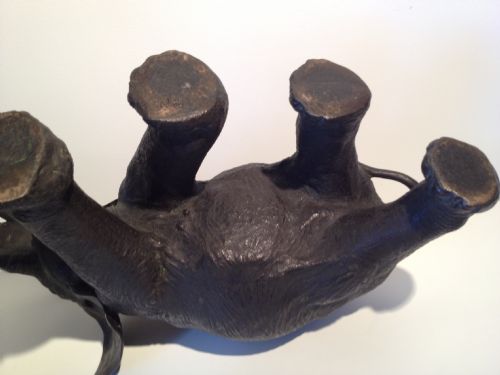 HUGE JAPANESE BRONZE ELEPHANT SIGNED MEIJI PERIOD 1868-1912 View XIII