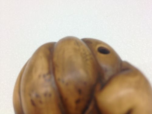 LARGE JAPANESE BOXWOOD NETSUKE RATS ON FRUIT SIGNED View VIII